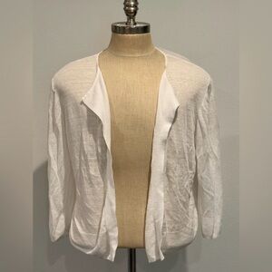 NIC+ZOE Cream Textured Cardigan